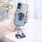 Vivo Y300 5G Stunning Shimmer Electroplating Butterfly Stand Charm Case