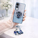 Vivo Y300 5G Stunning Shimmer Electroplating Butterfly Stand Charm Case