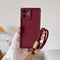 Vivo V60 5G Luxury Silicone Matte Case with Wrist Strap