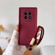 Oppo F31 Pro Plus 5G Luxury Silicone Matte Case with Wrist Strap