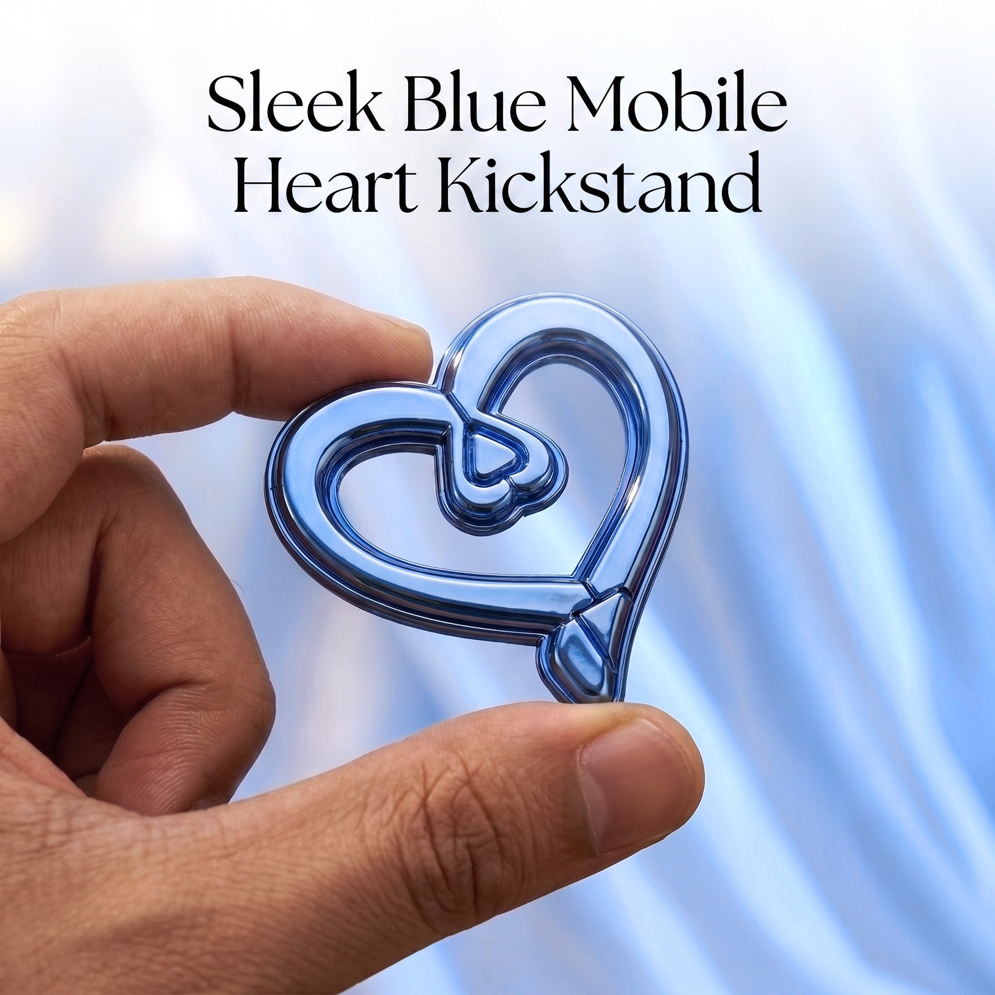 Oppo Reno 15 5G Premium Heart Stand Transparent Shockproof Airbag Phone Case