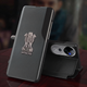 Vivo V40 Pro 5G Metal Emblem Satyamev Jayate Half Window Leather Flip Case