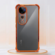 Vivo v40 Pro 5G Premium Shockproof Transparent Airbag Cosmic Orange Case