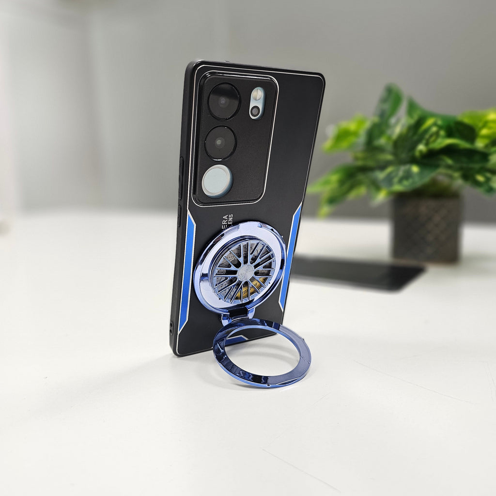 Vivo V29 5G Best Selling Stress Buster Wheel Aluminium Metal Scratch Resistant Back Case