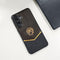 Samsung Galaxy A56 5G Luxury Lion Pattern Leather And Liquid Silicone Case