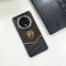 OPPO F27 PRO 5G Luxury Lion Pattern Leather And Liquid Silicone Case