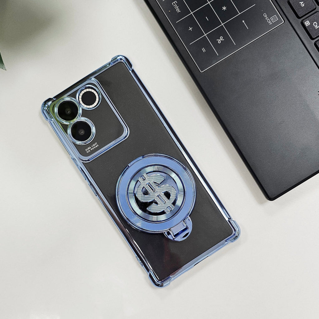 Vivo T2 Pro 5G Four Corner Airbags 100% Original Astro Money Magnet Rotating Dollar Case