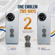 OnePlus 11R 5G Compatible Satyamev Jayate 3D Metal Emblem Sticker