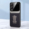 Vivo Y28 5G Satyamev Jayate 3D Metal Leather Back Case