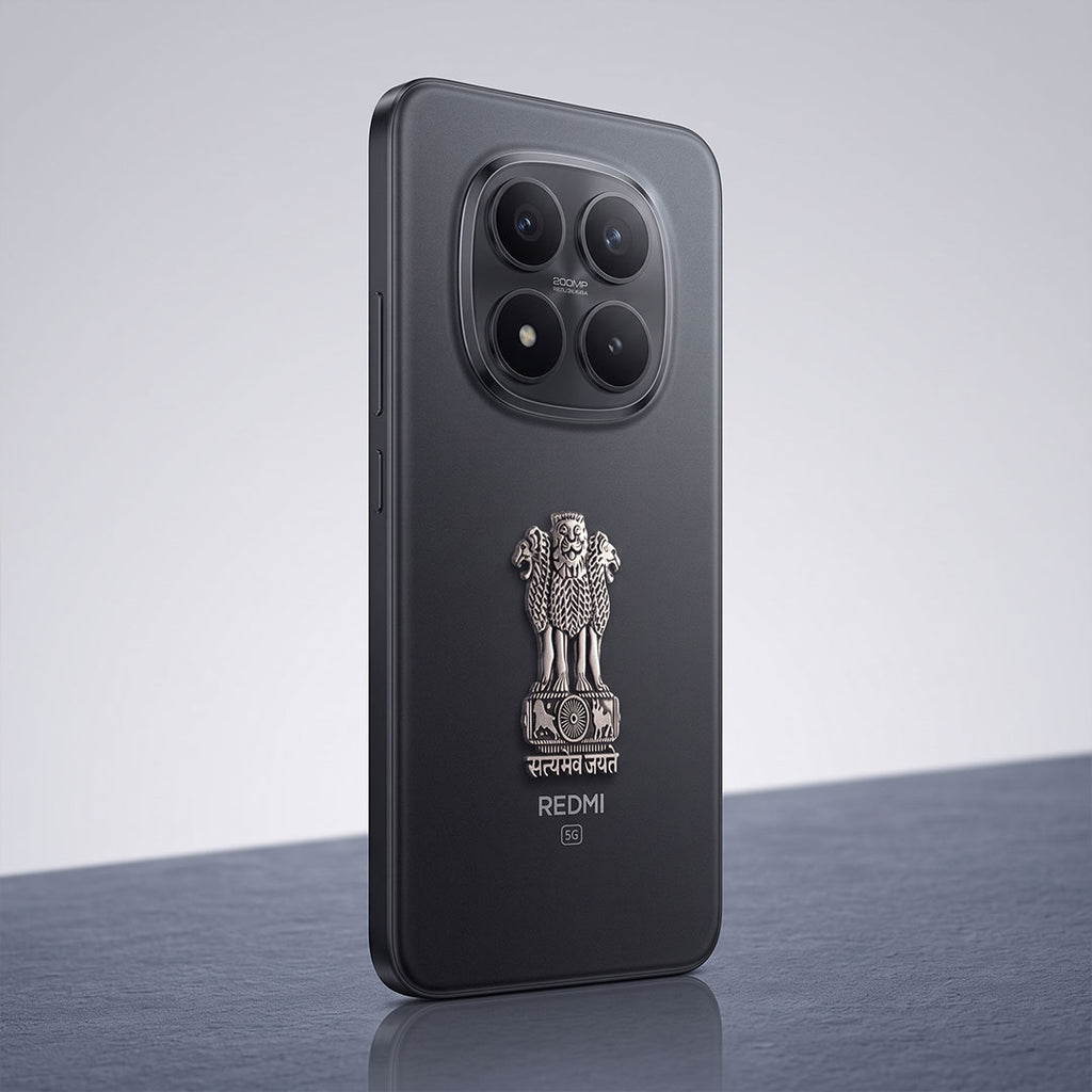 Redmi Note 15 Pro+ 5G Compatible Satyamev Jayate 3D Metal Emblem Sticker