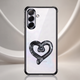 Samsung Galaxy A16 5G Premium Heart Stand Transparent Shockproof Airbag Phone Case