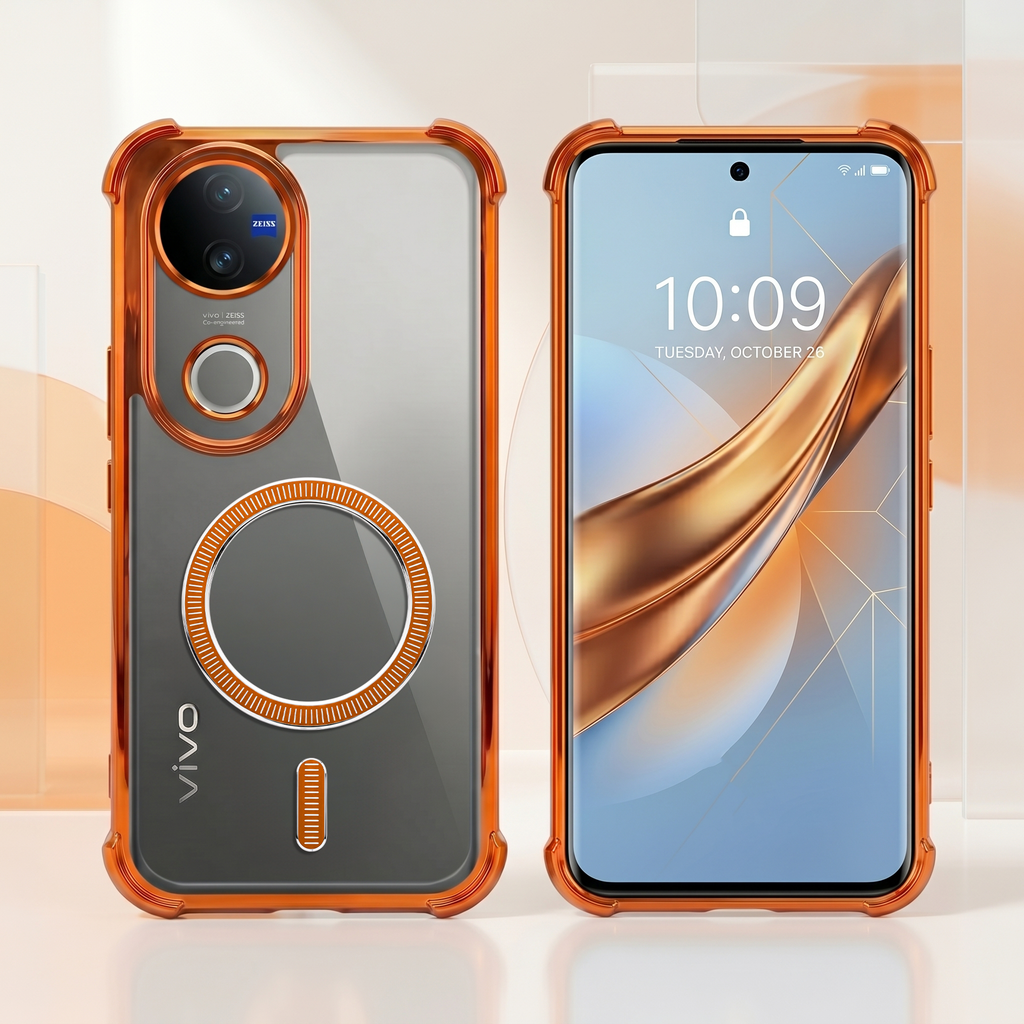 Vivo V50 5G Magsafe Airbag Cosmic Orange Case