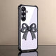 Samsung Galaxy A56 5G Stylish Bow Knot Stand Transparent Shockproof Airbag Phone Case
