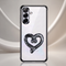Samsung Galaxy A56 5G Premium Heart Stand Transparent Shockproof Airbag Phone Case