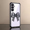 Samsung Galaxy A16 5G Stylish Bow Knot Stand Transparent Shockproof Airbag Phone Case
