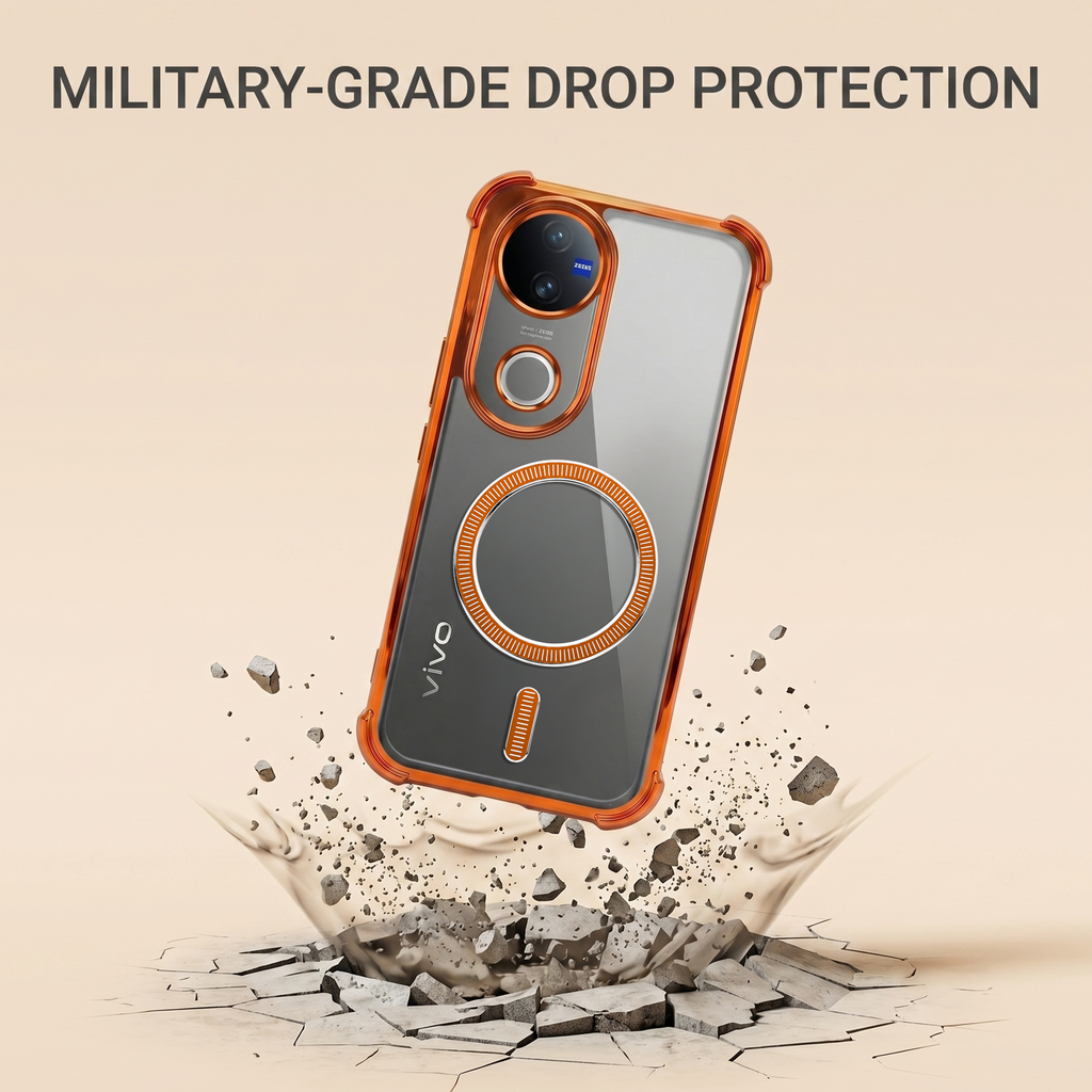 Vivo V50 5G Magsafe Airbag Cosmic Orange Case
