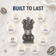 iQOO Z10R 5G Compatible Satyamev Jayate 3D Metal Emblem Sticker