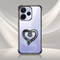 Oppo Reno 15 Pro Mini 5G Premium Heart Stand Transparent Shockproof Airbag Phone Case