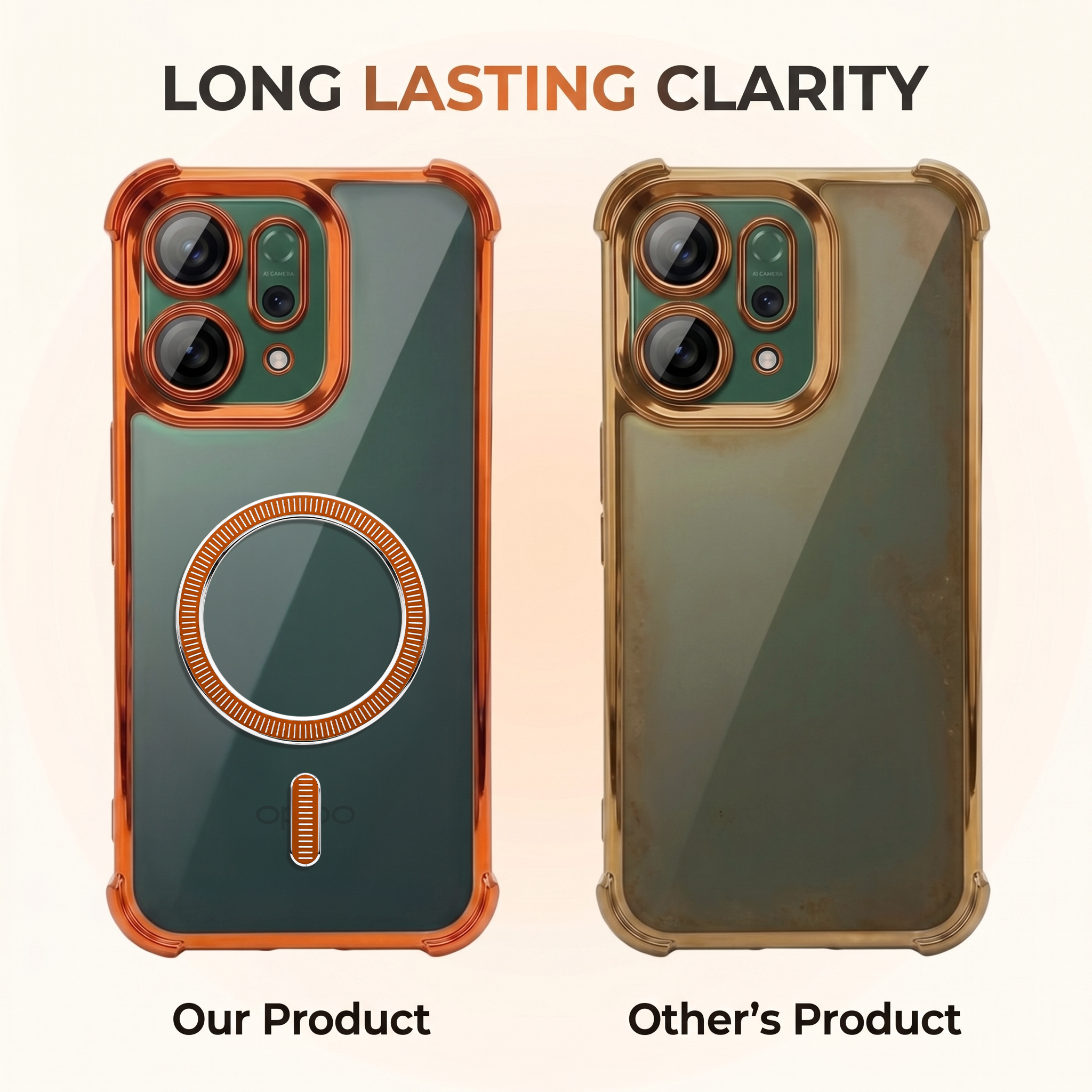 Oppo Reno 14 5G Magsafe Airbag Cosmic Orange Case