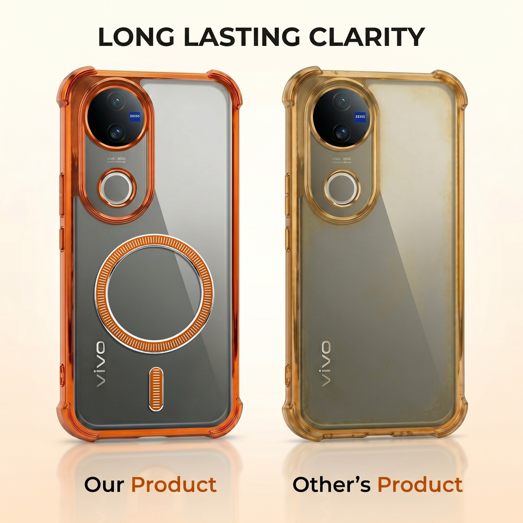 Vivo V50 5G Magsafe Airbag Cosmic Orange Case