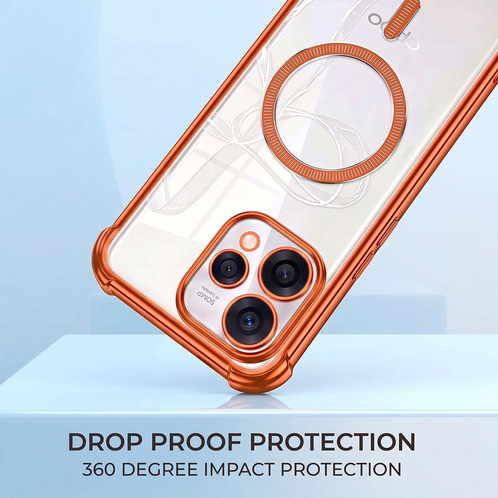 Oppo Reno 15 5G Magsafe Airbag Cosmic Orange Case