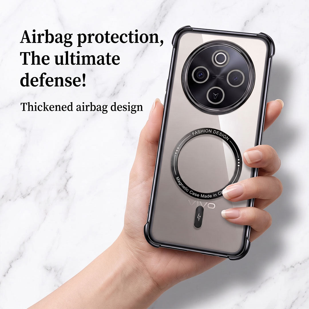 Vivo T4 5G Premium Magnetic MagSafe Shockproof Airbag Case