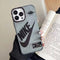 iPhone 14/15 Pro Black Printed, Slim Back Cover, Hard Ultra Protective & Anti Shock iPhone Case