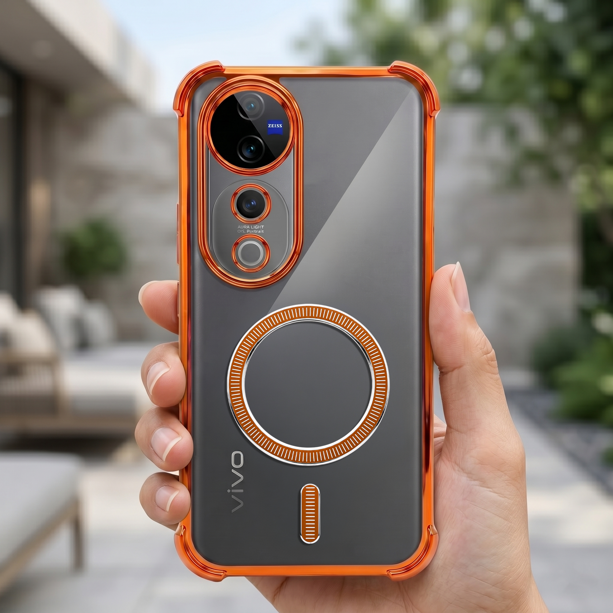 Vivo V40 Pro 5G Magsafe Airbag Cosmic Orange Case