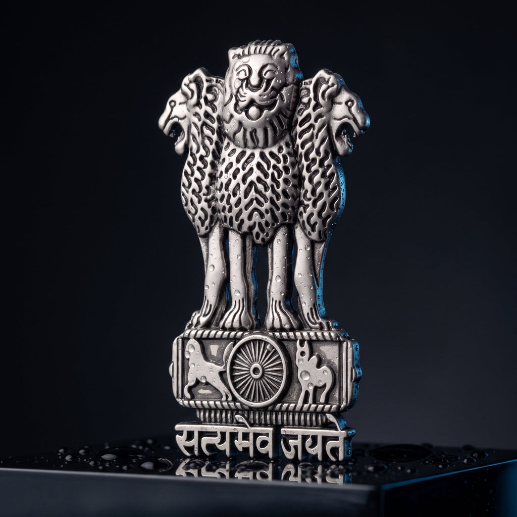 Oppo Reno 13 5G Compatible Satyamev Jayate 3D Metal Emblem Sticker