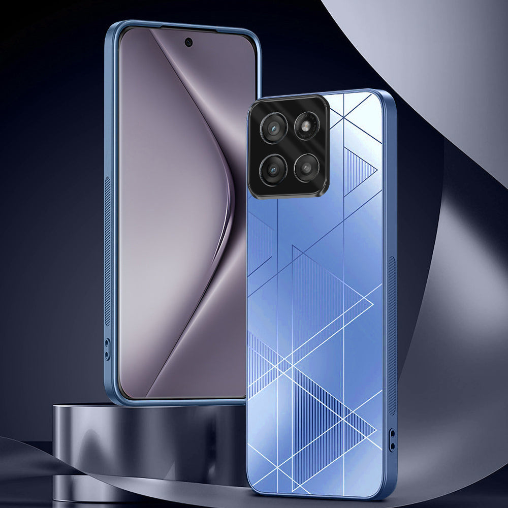 Motorola Edge 60 Fusion 5G Triangle Pattern Matte Back Shockproof Case