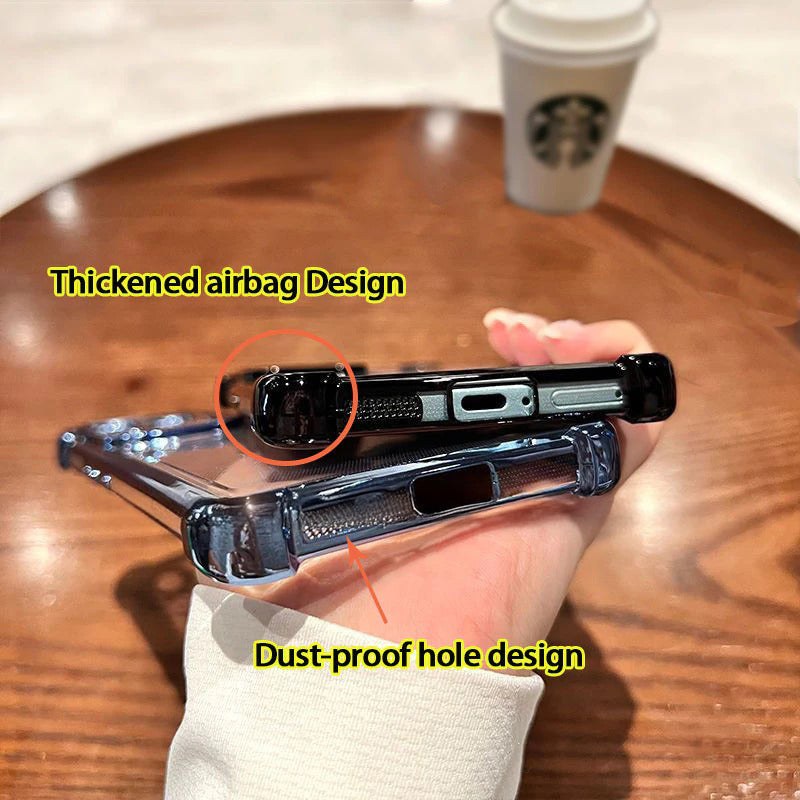 Motorola Edge 50 Pro 5G Luxury Shimmer Mirror Back Shockproof Airbag Case