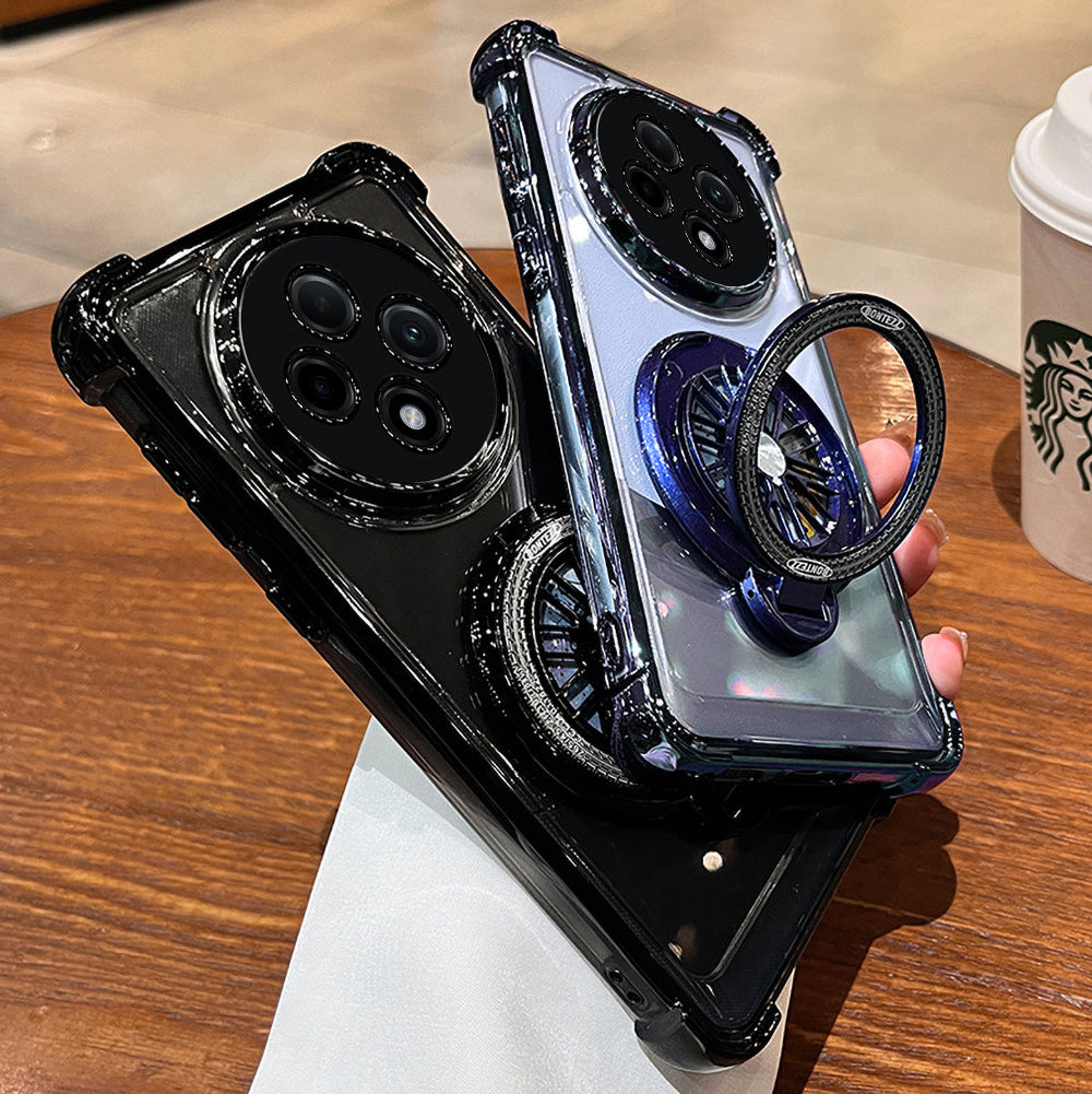 Oppo Reno12 F 5G Premium Stress Buster Wheel Rotating Shockproof Airbags Case