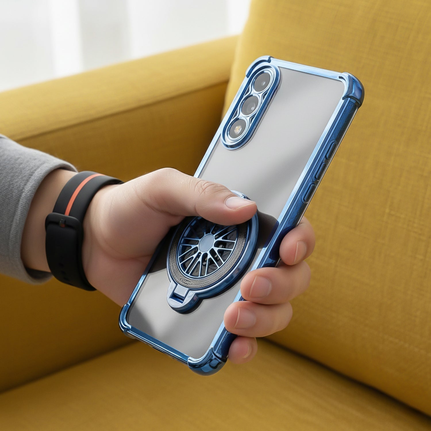 OnePlus Nord 5 5G Premium Stress Buster Wheel Rotating Shockproof Airbags Case