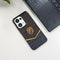 Oppo Reno13 5G Luxury Lion Pattern Leather And Liquid Silicone Case