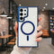 Samsung Galaxy S24/S25 Ultra 5G Magsafe Transparent Acrylic Metal Camera Protector Hard Back Case