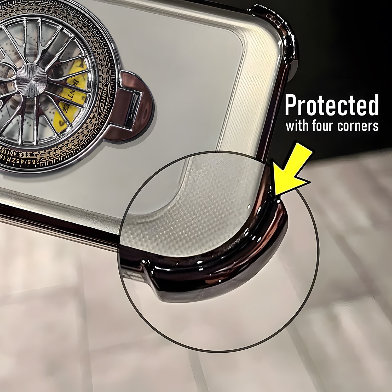 Vivo T5 Pro 5G Premium Stress Buster Wheel Rotating Shockproof Airbags Case