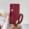 Vivo Y400 Pro 5G Luxury Silicone Matte Case with Wrist Strap