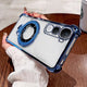 Vivo Y400 Pro 5G Original Luxury Magnifier Ring Stand Shockproof Airbags Corner Case (Buy 1 Get 1 Free Surprise Cover)
