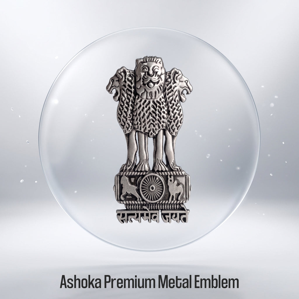 Vivo V60e 5G Compatible Satyamev Jayate 3D Metal Emblem Sticker