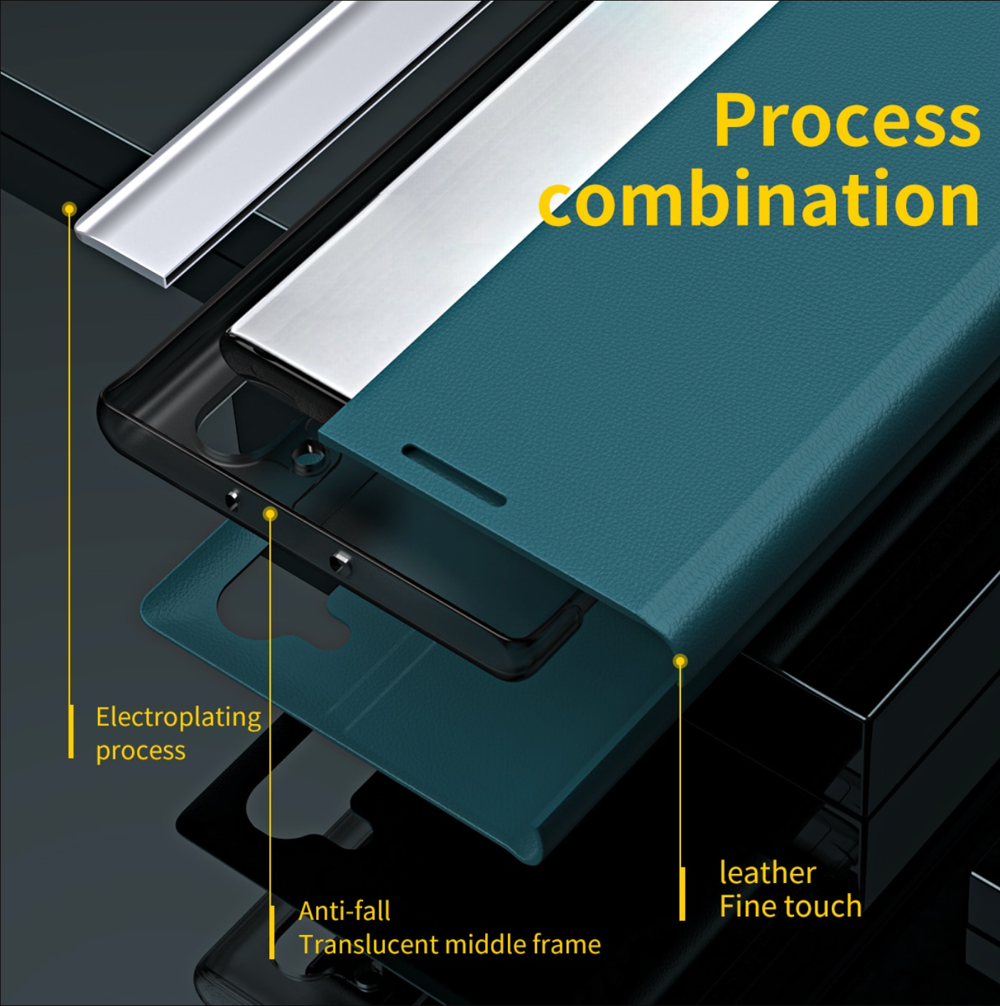 Motorola Edge 50 Pro 5G Flip Leather Case