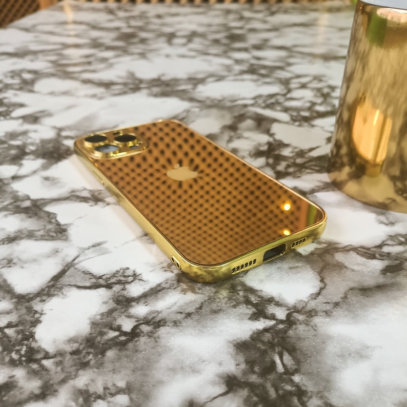 iPhone 15/16 Pro High Quality Gold Customizable iPhone Case