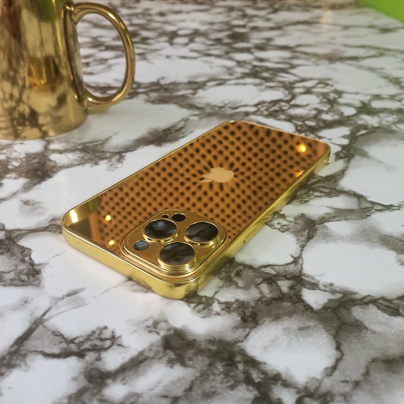iPhone 15/16 Pro High Quality Gold Customizable iPhone Case
