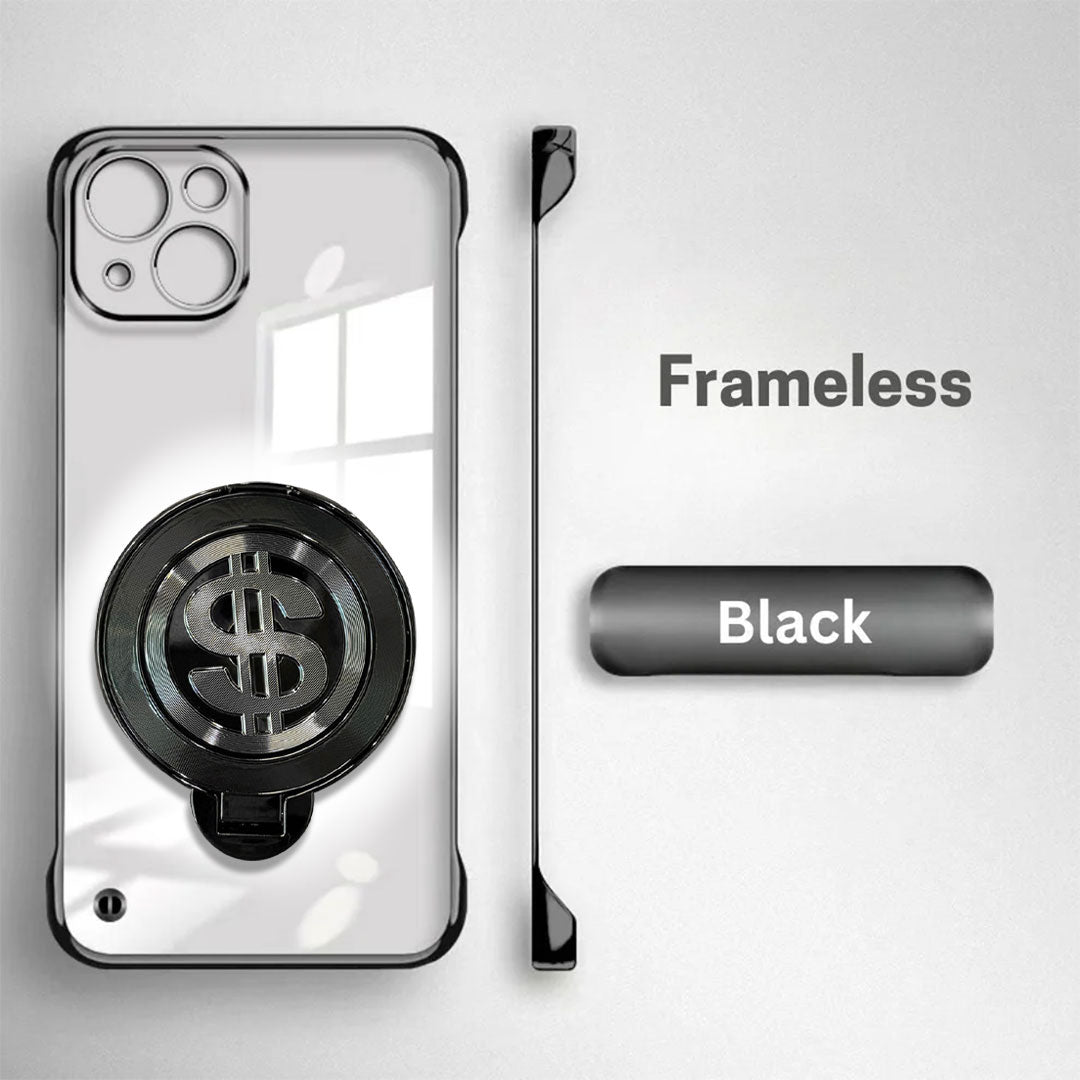 iPhone 15 Premium Frameless Rotating Dollar Case