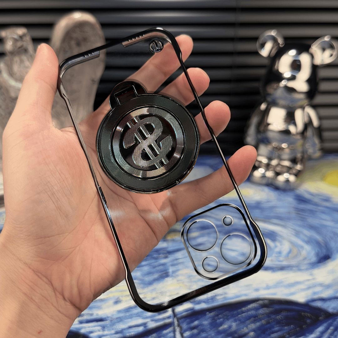 iPhone 15 Premium Frameless Rotating Dollar Case