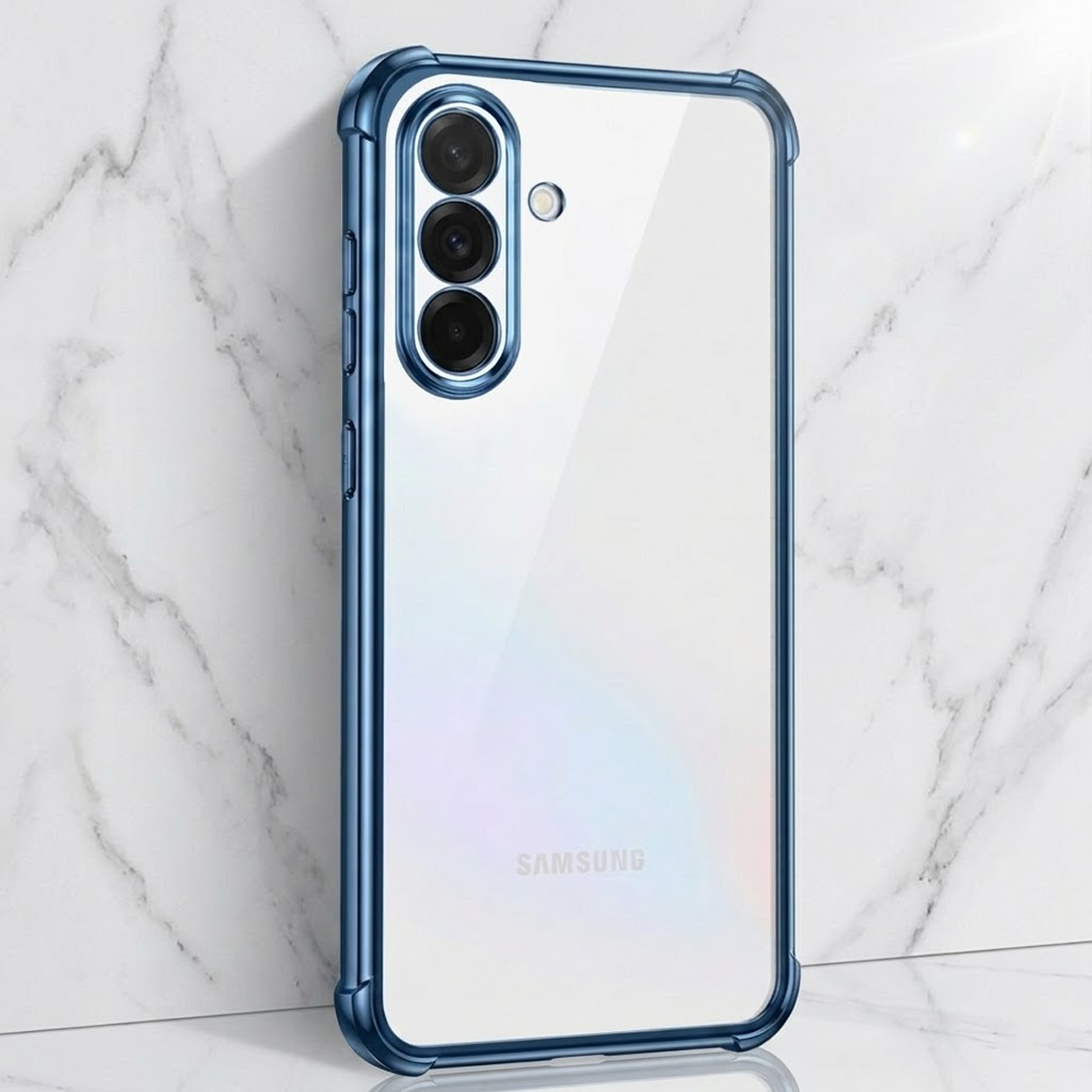 Samsung Galaxy A17 5G Anti-Yellow Electroplating Transparent Airbags Case