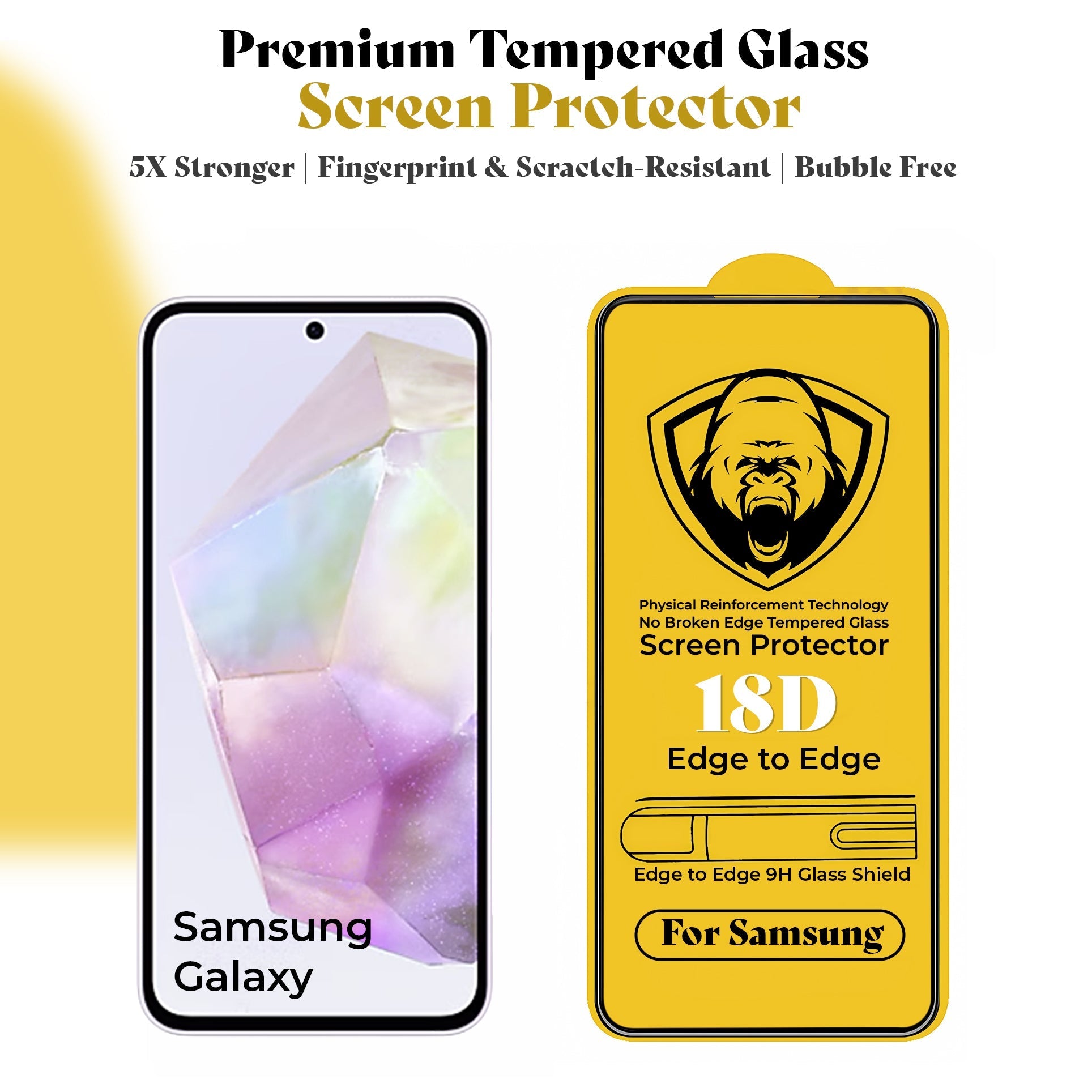 Samsung Galaxy A16 5G Original Luxury Magnifier Ring Stand Shockproof Airbags Corner Case